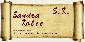 Sandra Kolić vizit kartica